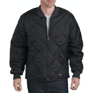 Dickies Men's Diamond Quilted Black Puffer Jacket